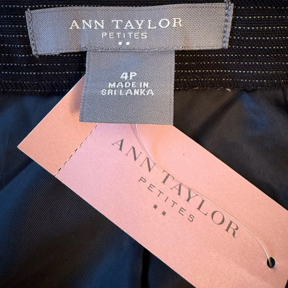 Ann Taylor Classic Black Petite Skirt